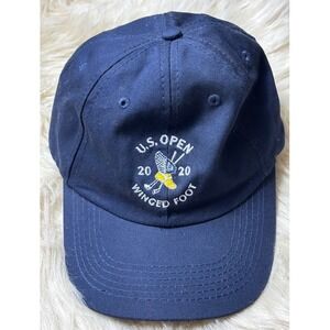 2020 US Open Winged Foot‎ Golf Hat Navy Adjustable USGA Dad Cap Tournament Golf